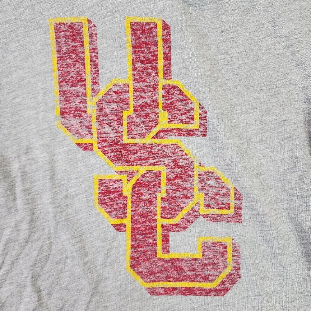 Unisex Kids Gray USC Shirt Short Sleeve Crew Neck Size L (10-12) - Picture 2 of 10